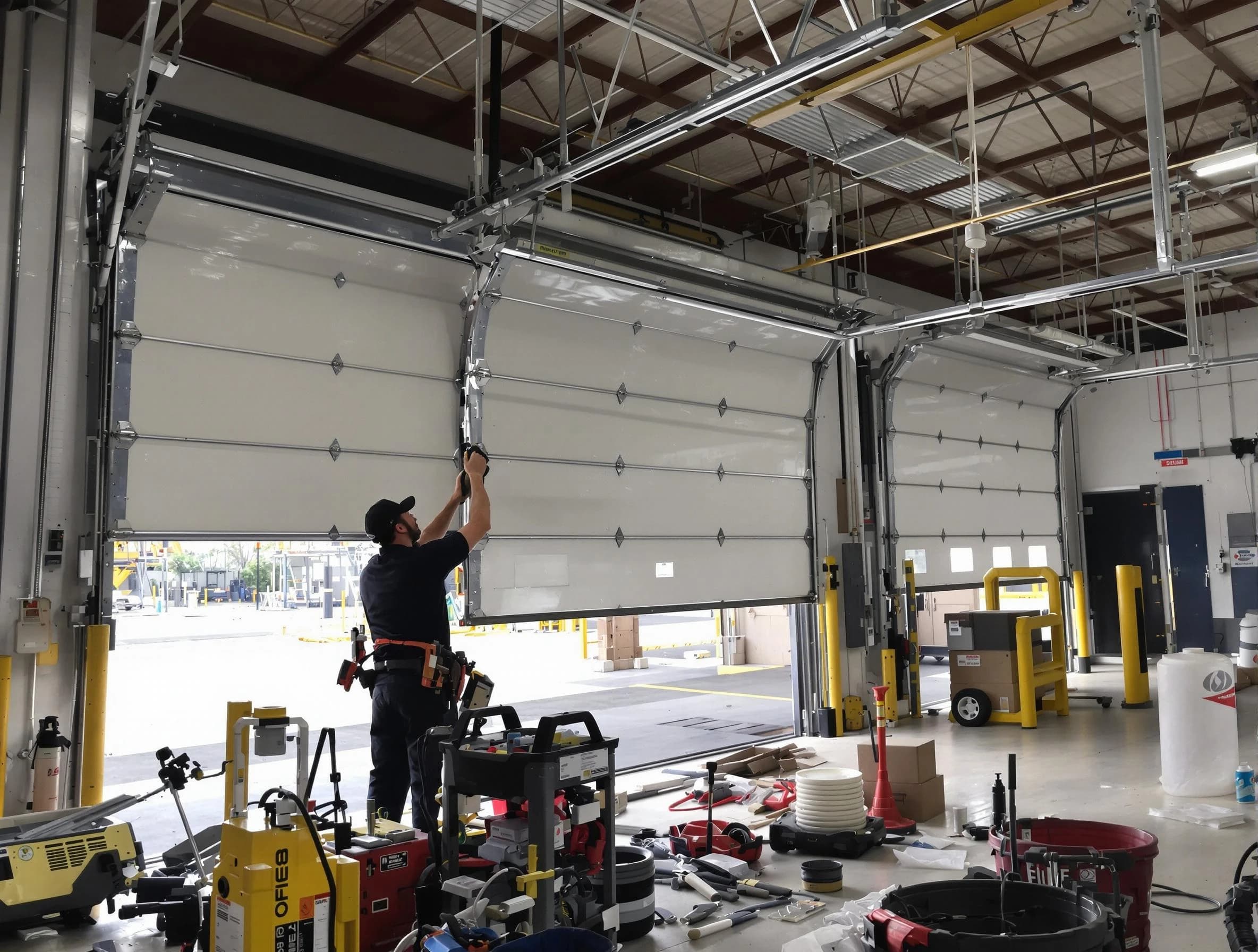 Doraville Garage Door Repair technician performing commercial garage door repair in Doraville