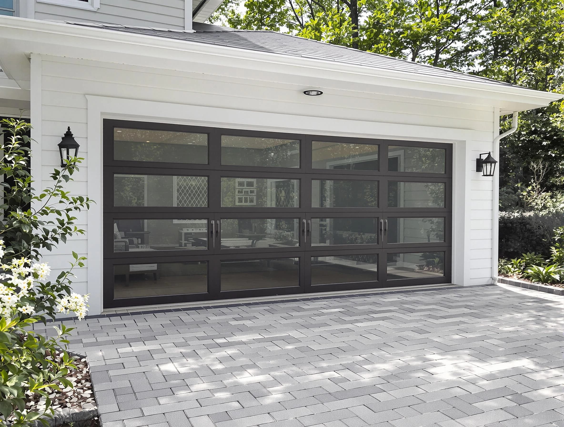 Doraville Garage Door Repair design specialist presenting custom garage door options to Doraville homeowner