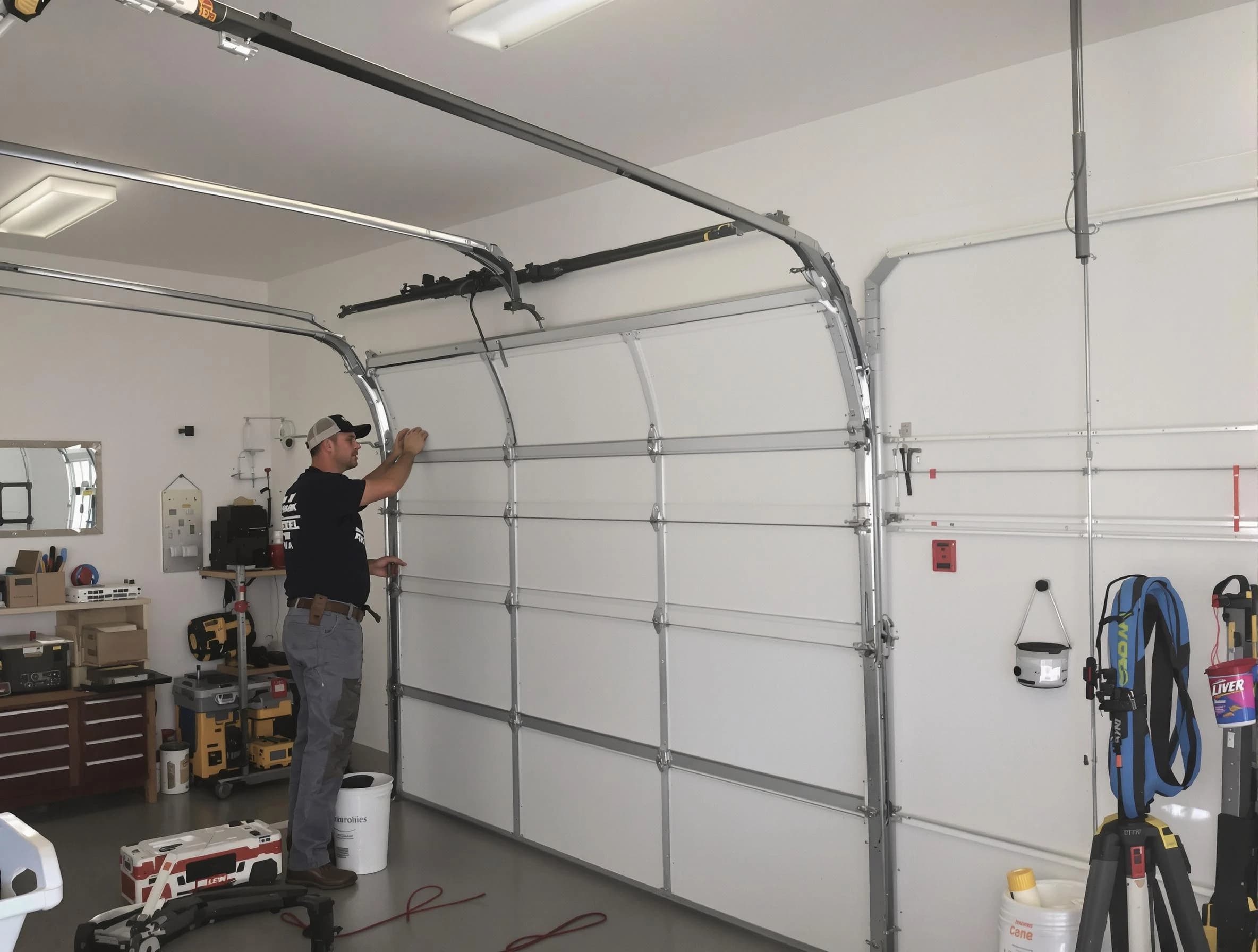 Doraville Garage Door Repair team installing new garage door in Doraville