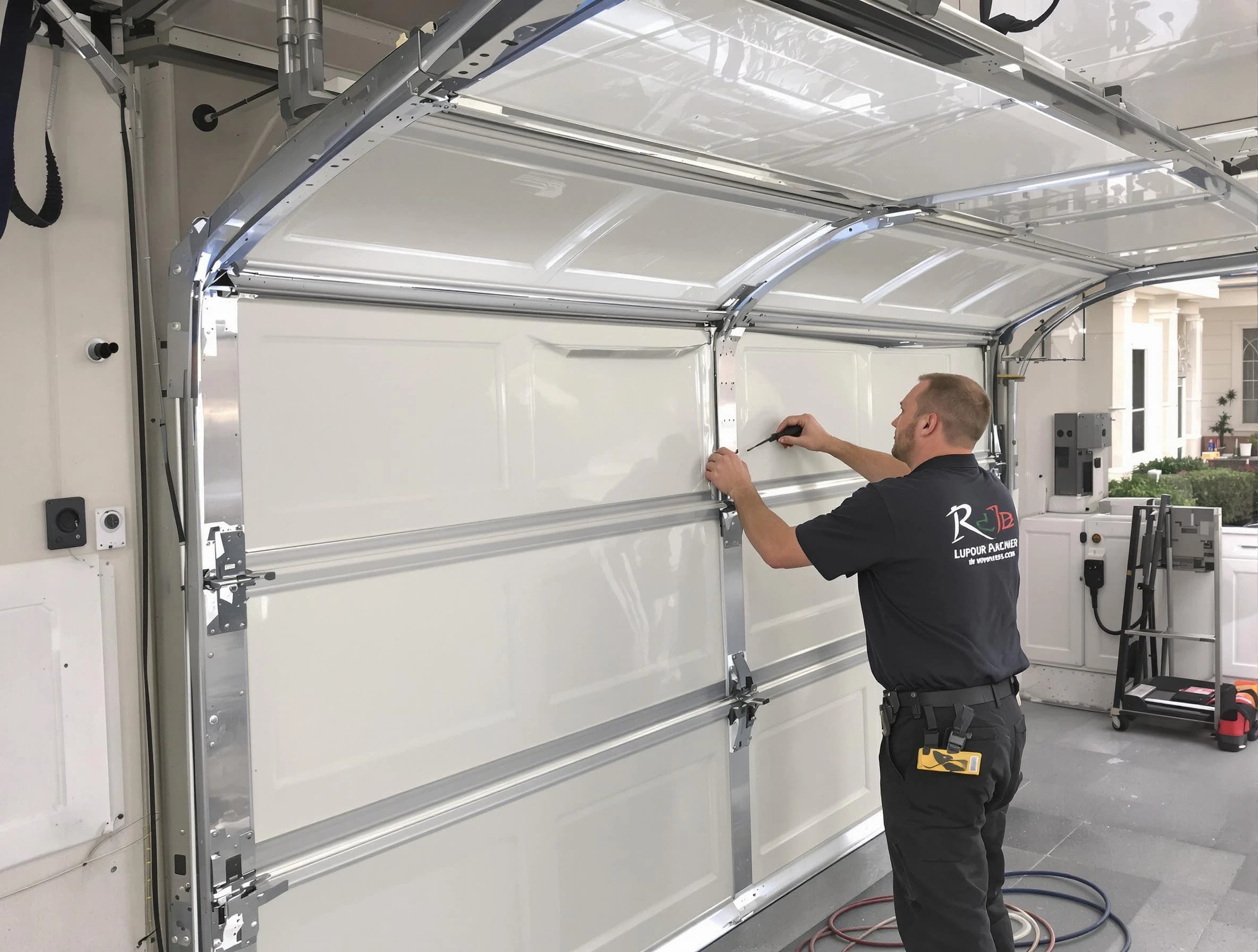 Doraville Garage Door Repair professional performing panel repair in Doraville