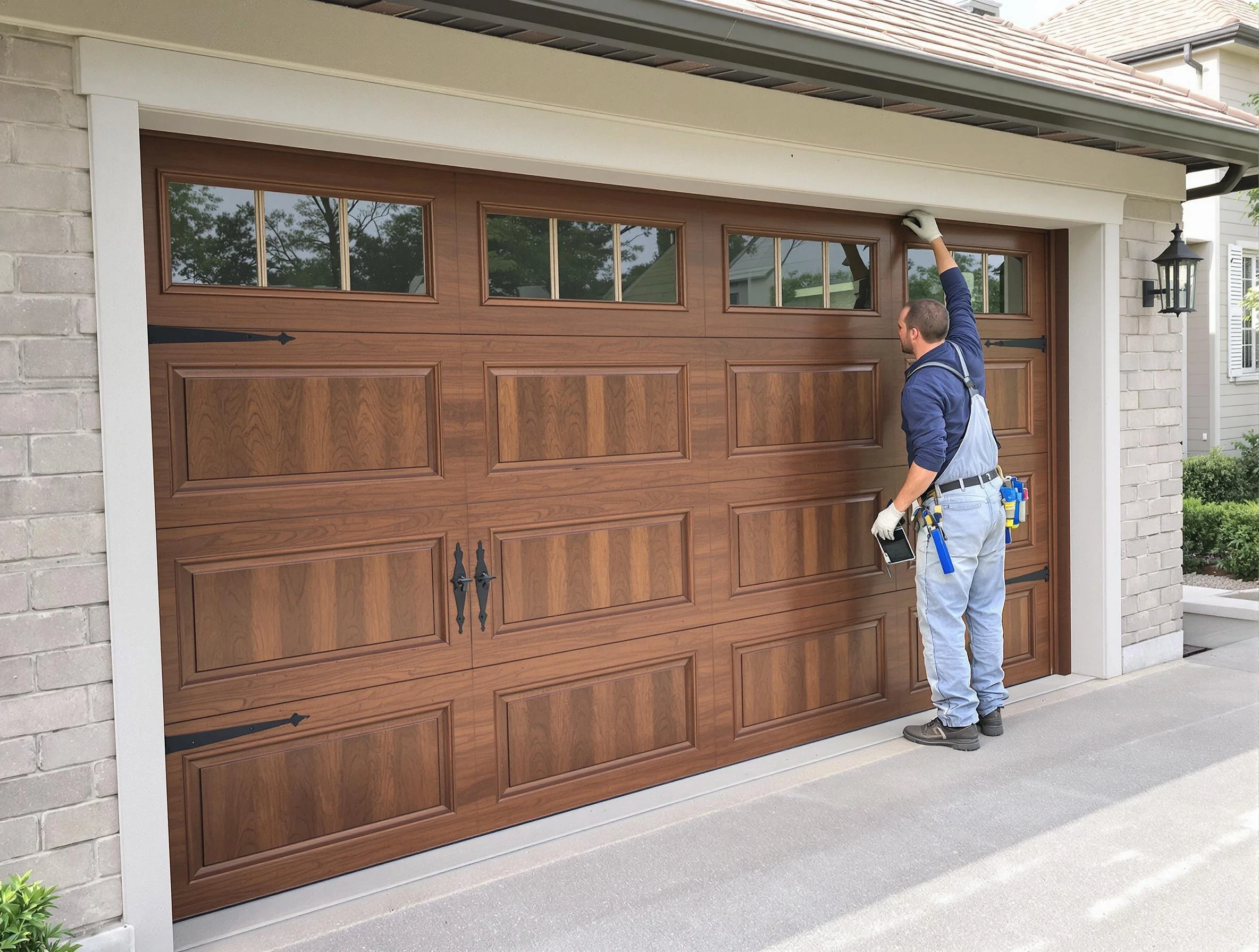 Custom garage door showcase by Doraville Garage Door Repair in Doraville
