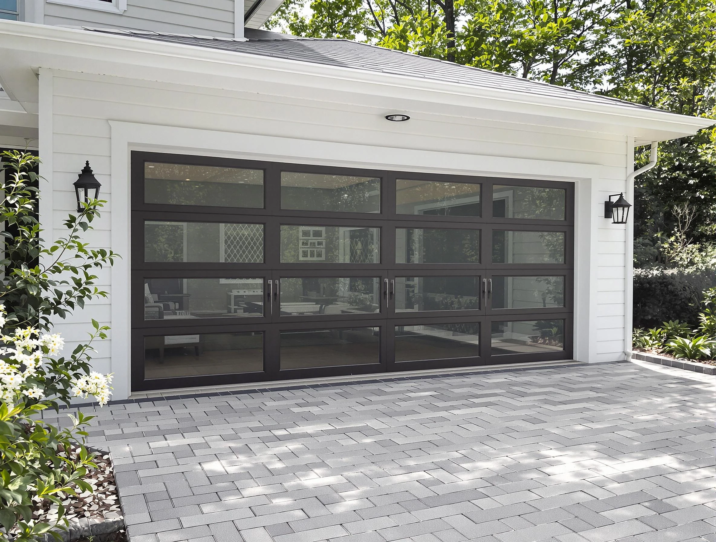 Doraville Garage Door Repair design specialist presenting custom garage door options to Doraville homeowner