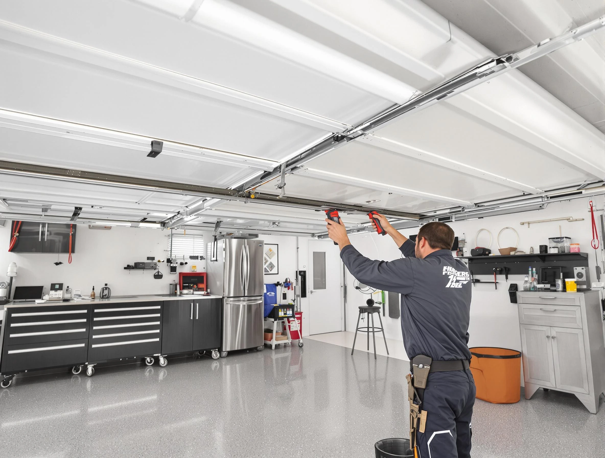 Overhead garage door repair service by Doraville Garage Door Repair in Doraville